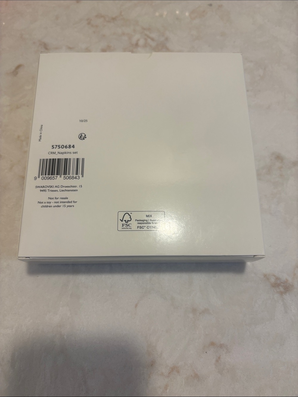 Swarovski Cream White Gift Box